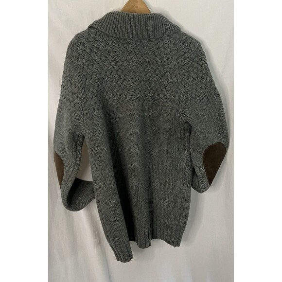 VTG Schott Bros Wool Blend Cardigan sweater corduroy accents button down Medium - Picture 6 of 8